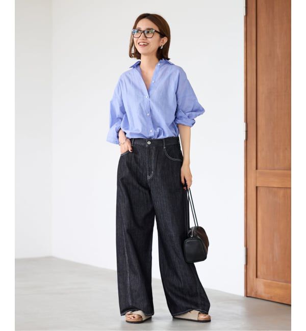 FRAMeWORK「バレルフォルムデニムパンツ」|デニム|