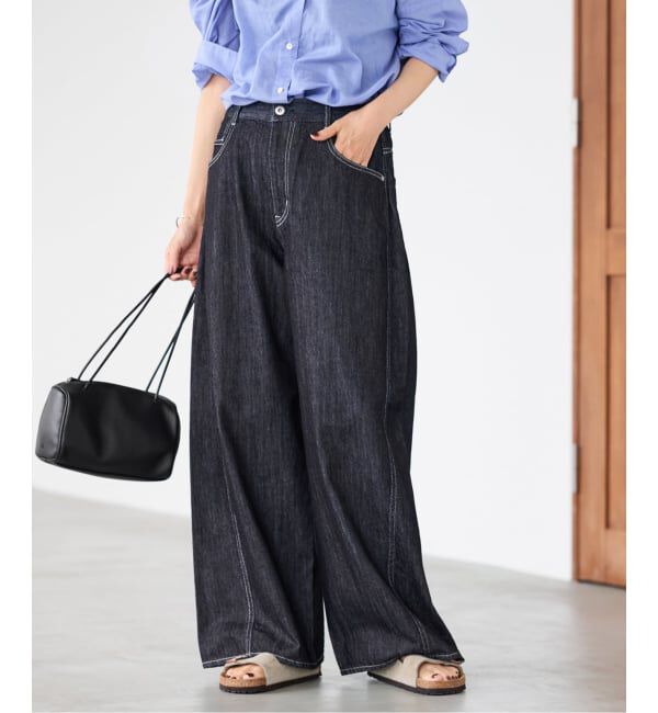 FRAMeWORK「バレルフォルムデニムパンツ」|デニム|