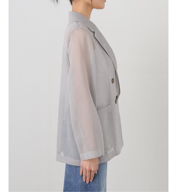 NOBLE「《追加》ソフトオーガンジーシアージャケット 3」|テーラードジャケット|