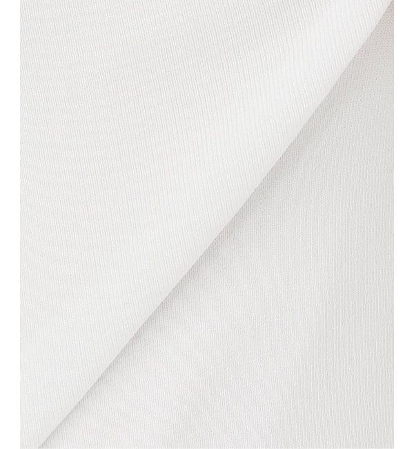 NOBLE「【洗える】14Gデコルテハーフスリーブニット」|ニット・セーター|