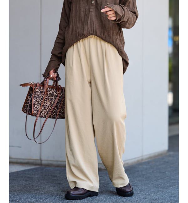 FRAMeWORK「≪追加≫ 手洗い可 / ポリエステルツイルリラックスパンツ」|その他|