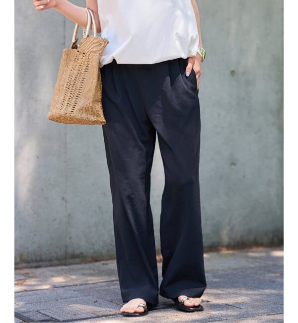 FRAMeWORK「≪追加≫ 手洗い可 / ポリエステルツイルリラックスパンツ」|その他|