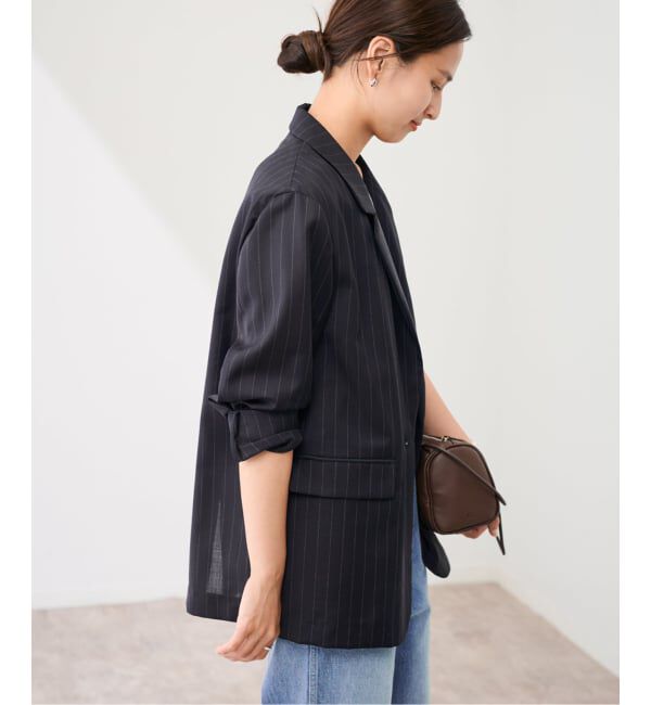 FRAMeWORK「TWトリアセトロピカルシアージャケット」|テーラードジャケット|