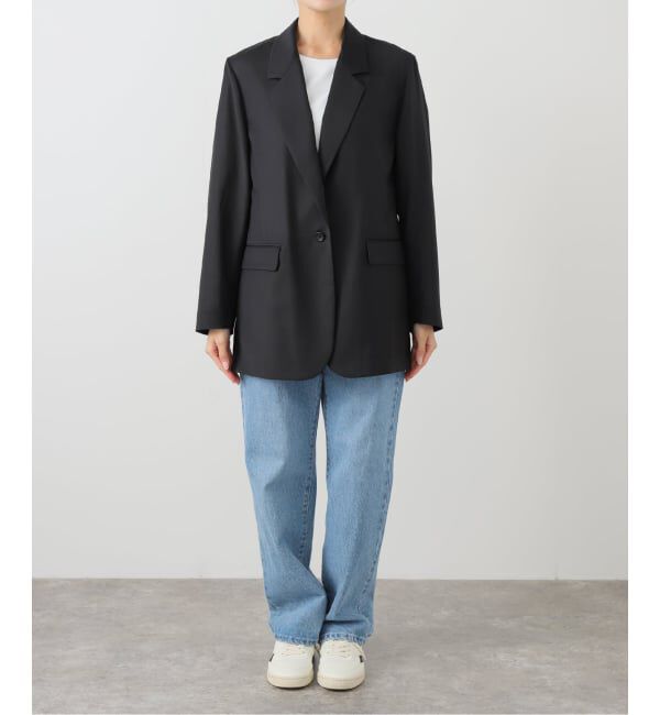 FRAMeWORK「TWトリアセトロピカルシアージャケット」|テーラードジャケット|