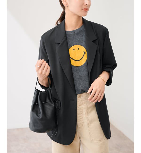 FRAMeWORK「TWトリアセトロピカルシアージャケット」|テーラードジャケット|