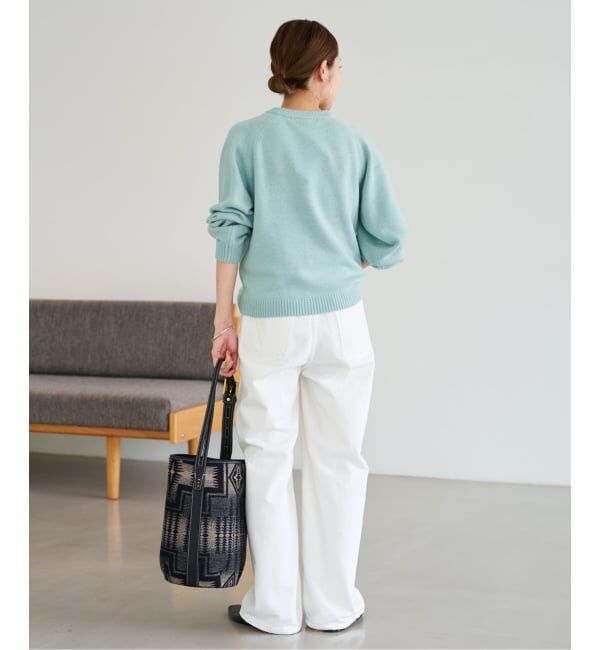 FRAMeWORK「AQUA クルーネックプルオーバー」|ニット・セーター|