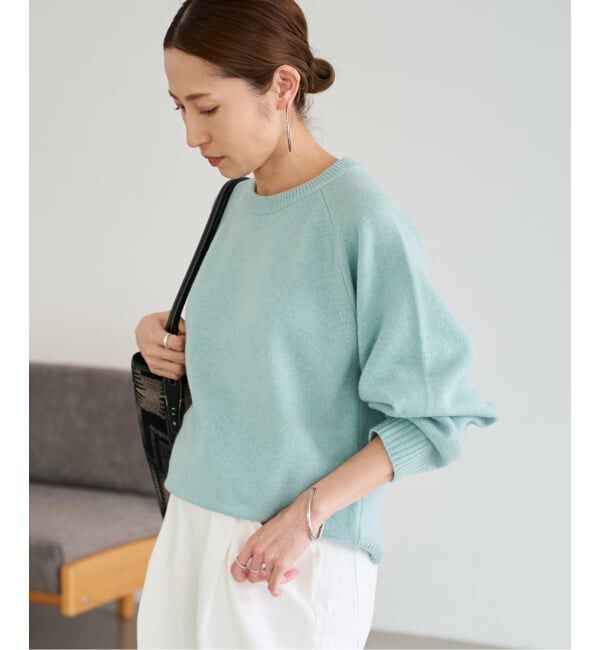 FRAMeWORK「AQUA クルーネックプルオーバー」|ニット・セーター|