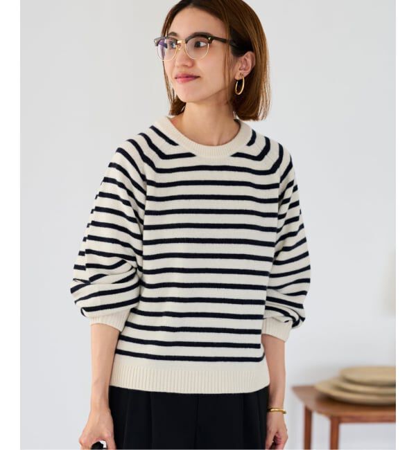 FRAMeWORK「AQUA クルーネックプルオーバー」|ニット・セーター|