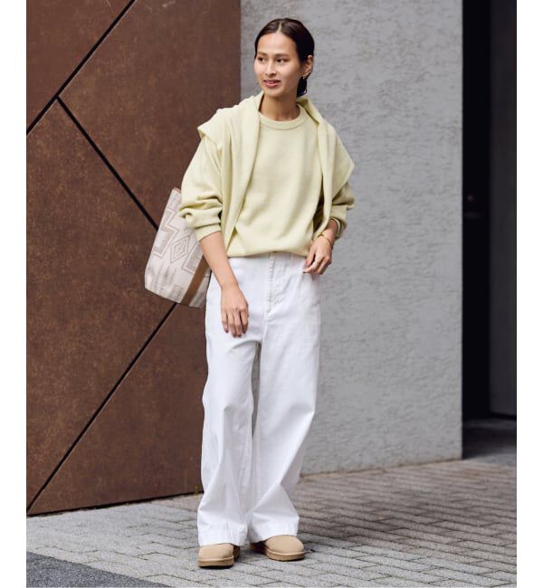 FRAMeWORK「AQUA クルーネックプルオーバー」|ニット・セーター|