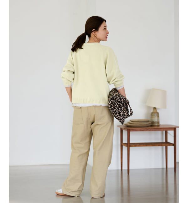 FRAMeWORK「AQUA クルーネックプルオーバー」|ニット・セーター|