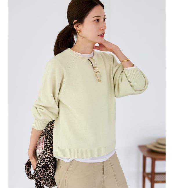 FRAMeWORK「AQUA クルーネックプルオーバー」|ニット・セーター|