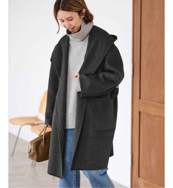 FRAMeWORK「SUPER160'sフーディショートコート」|その他|