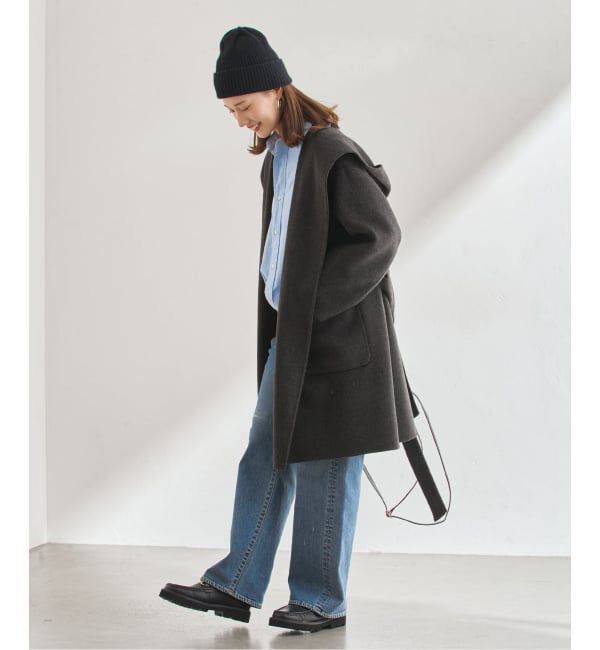 FRAMeWORK「SUPER160'sフーディショートコート」|その他|