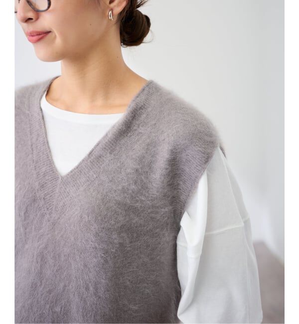 FRAMeWORK「enrica/エンリカ カシミヤシャギーベスト」|ベスト・ジレ|