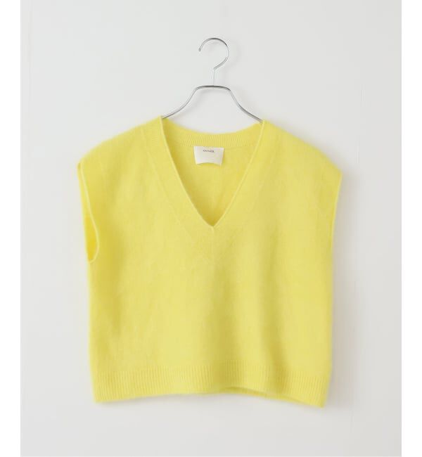 FRAMeWORK「enrica/エンリカ カシミヤシャギーベスト」|ベスト・ジレ|イエロー