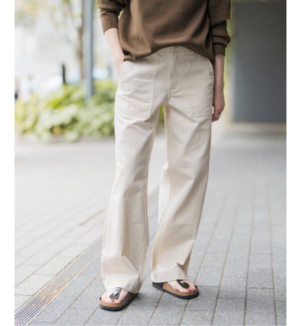 Spick and Span「《追加2》ルーズベイカーパンツ」|カーゴ|