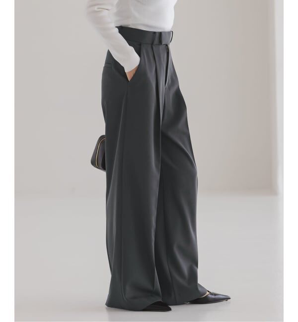 NOBLE「《追加・セットアップ対応》フローツイルスラックスパンツ」|スラックス|