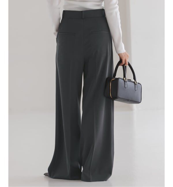 NOBLE「《追加・セットアップ対応》フローツイルスラックスパンツ」|スラックス|