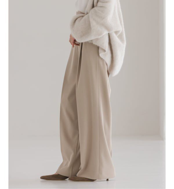 NOBLE「《追加・セットアップ対応》フローツイルスラックスパンツ」|スラックス|