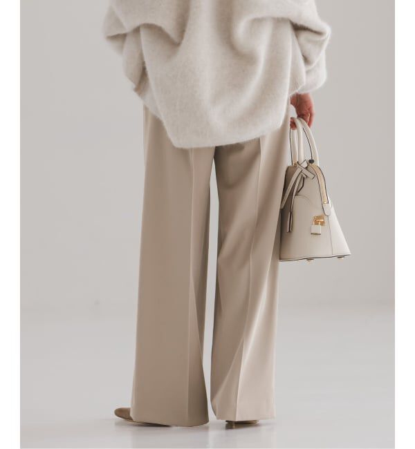 NOBLE「《追加・セットアップ対応》フローツイルスラックスパンツ」|スラックス|