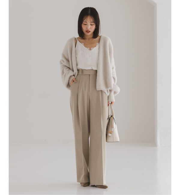 NOBLE「《追加・セットアップ対応》フローツイルスラックスパンツ」|スラックス|