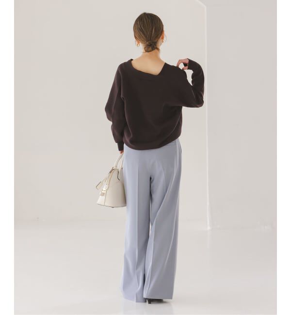 NOBLE「《追加・セットアップ対応》フローツイルスラックスパンツ」|スラックス|