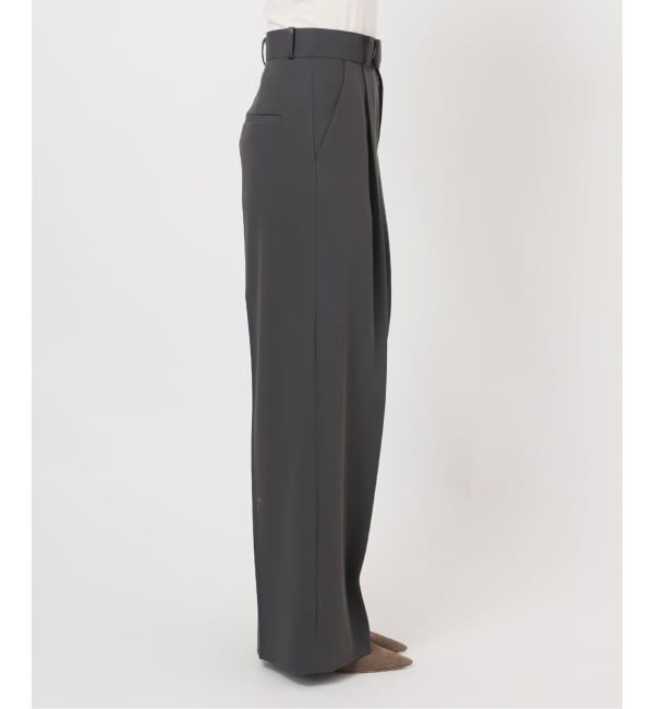 NOBLE「《追加・セットアップ対応》フローツイルスラックスパンツ」|スラックス|