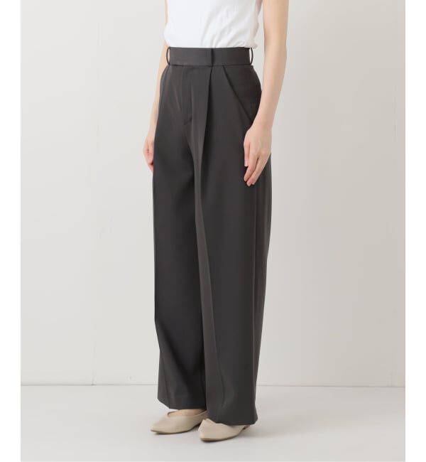 NOBLE「《追加・セットアップ対応》フローツイルスラックスパンツ」|スラックス|