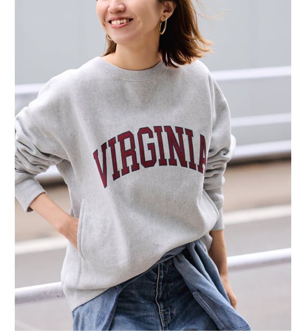 FRAMeWORK「Champion 別注リバースウィーブ ロゴスウェットポケットプルオーバー」|スウェット・ジャージ|グレーB