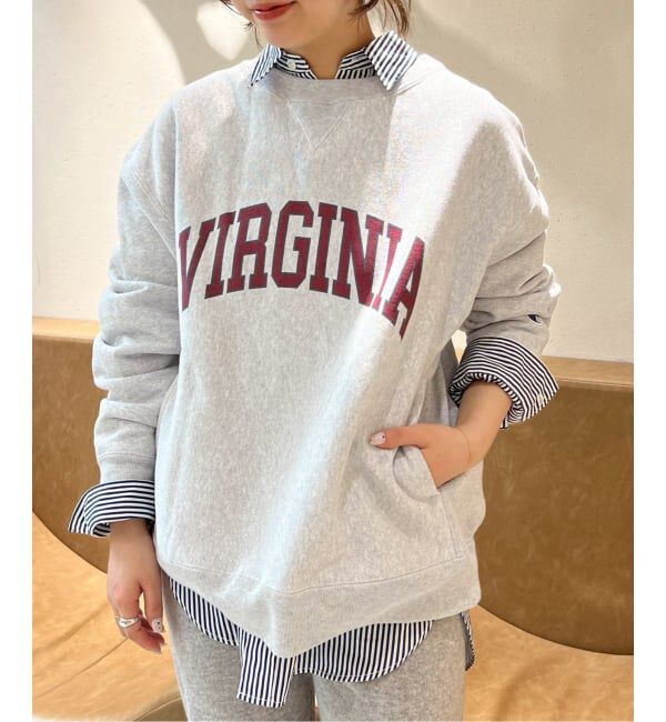 FRAMeWORK「Champion 別注リバースウィーブ ロゴスウェットポケットプルオーバー」|スウェット・ジャージ|