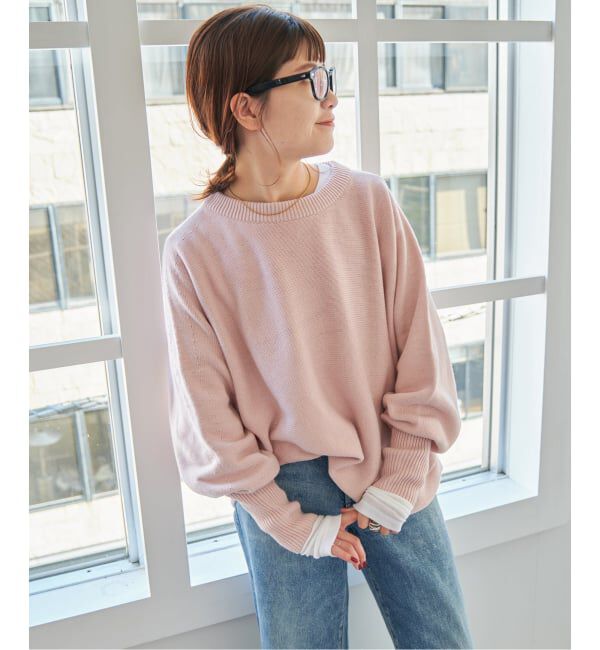 Spick and Span「《WEB限定 / 追加2》バルキーヤーンドルマンロングリブニット」|ニット・セーター|