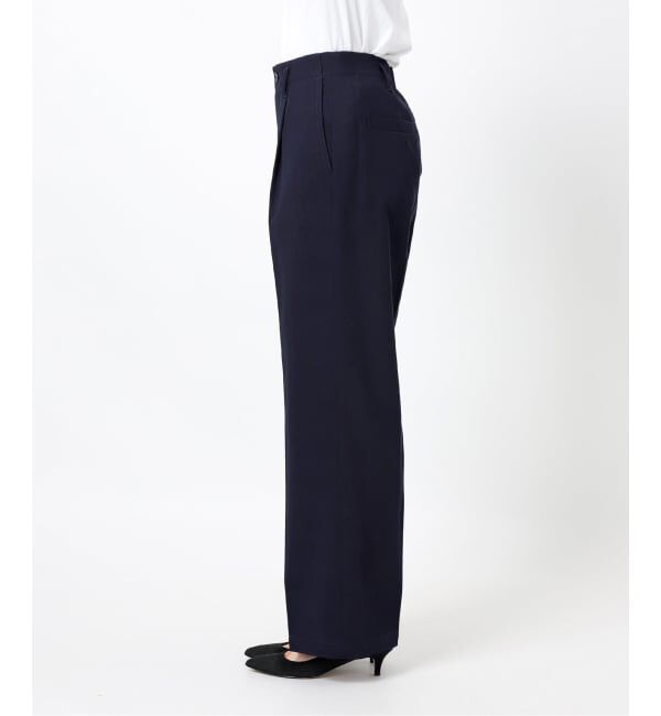 Spick and Span「ドレープチノ1タックストレートパンツ」|チノ|