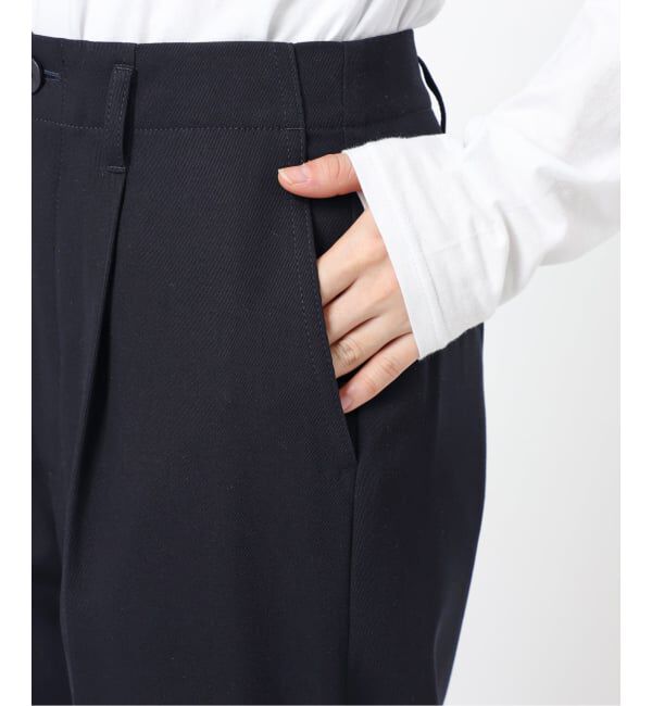 Spick and Span「ドレープチノ1タックストレートパンツ」|チノ|