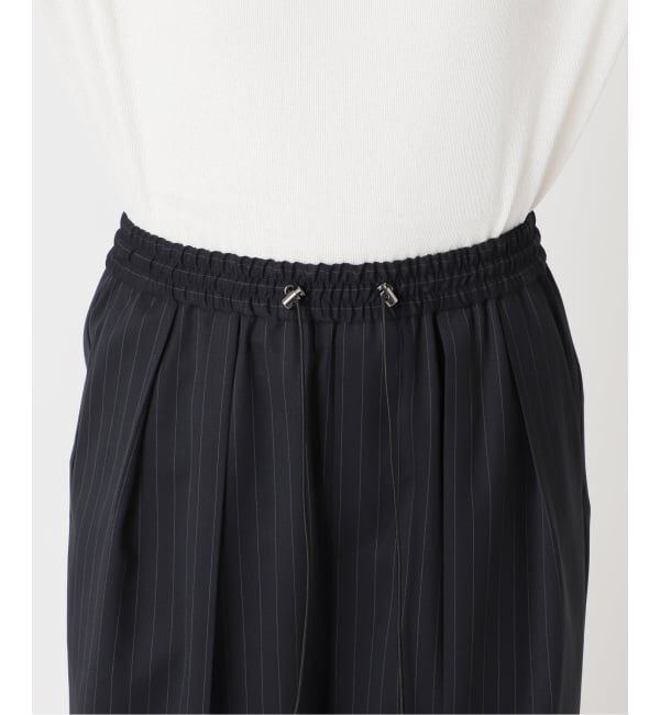 FRAMeWORK「TWストライプワイドパンツ」|スラックス|