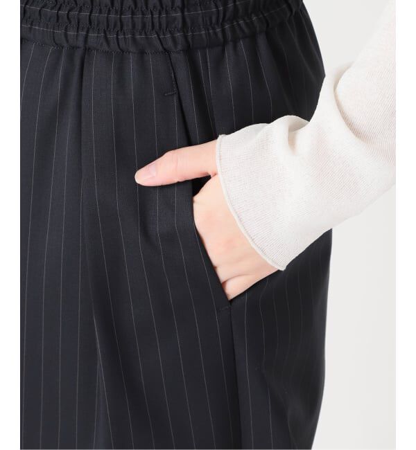 FRAMeWORK「TWストライプワイドパンツ」|スラックス|