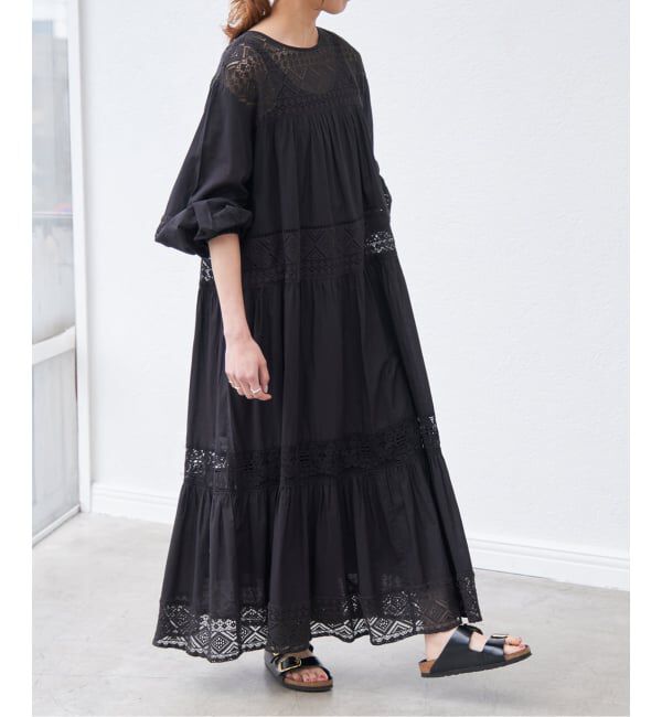 Spick and Span「《新色有り / 追加》HYUレースギャザーワンピース」|ワンピース|