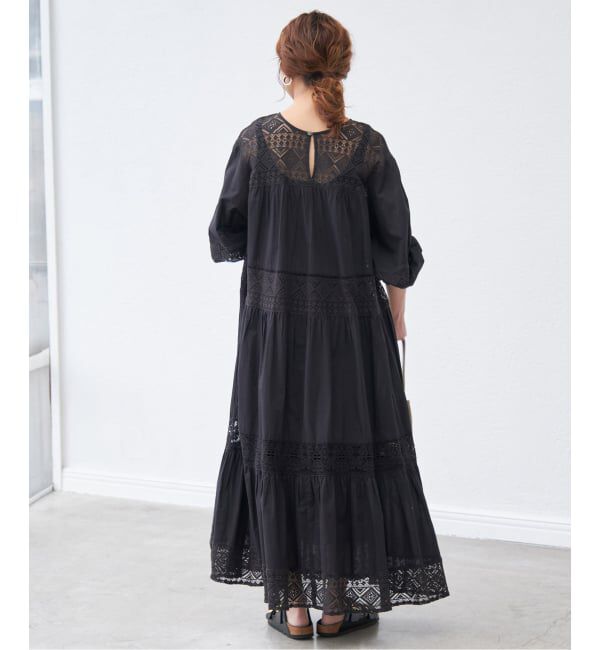 Spick and Span「《新色有り / 追加》HYUレースギャザーワンピース」|ワンピース|