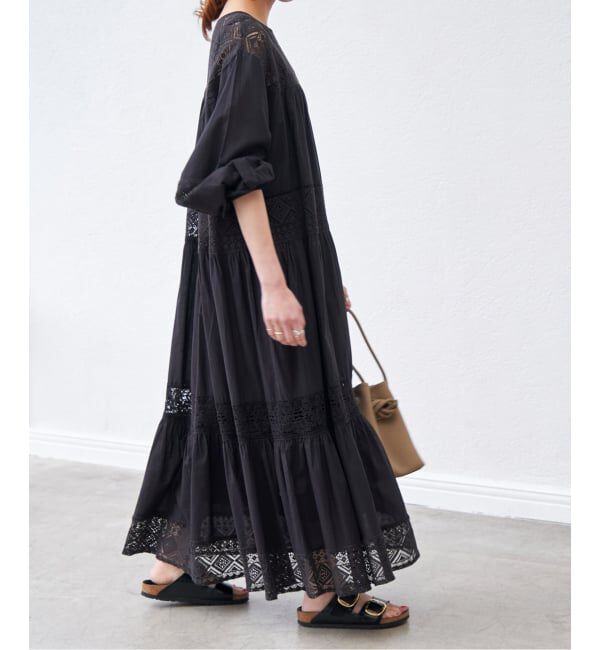 Spick and Span「《新色有り / 追加》HYUレースギャザーワンピース」|ワンピース|