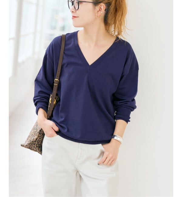 Spick and Span「Emil cotoni Vネックプルオーバー」|ニット・セーター|