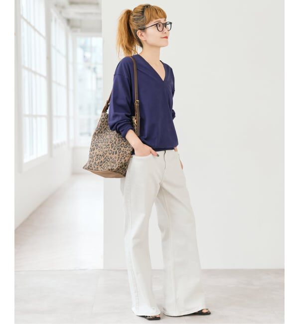 Spick and Span「Emil cotoni Vネックプルオーバー」|ニット・セーター|