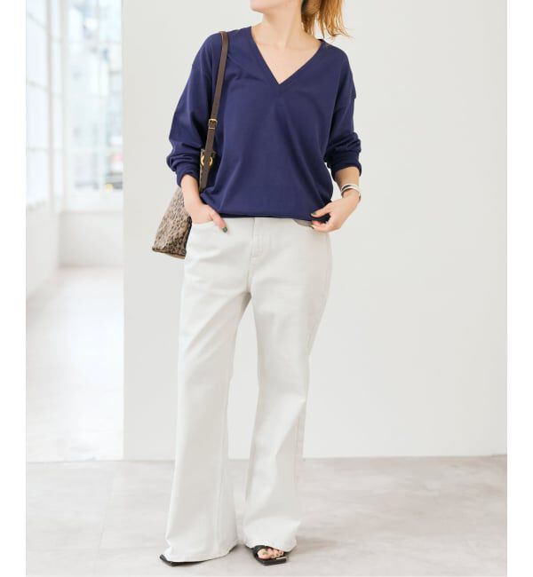 Spick and Span「Emil cotoni Vネックプルオーバー」|ニット・セーター|