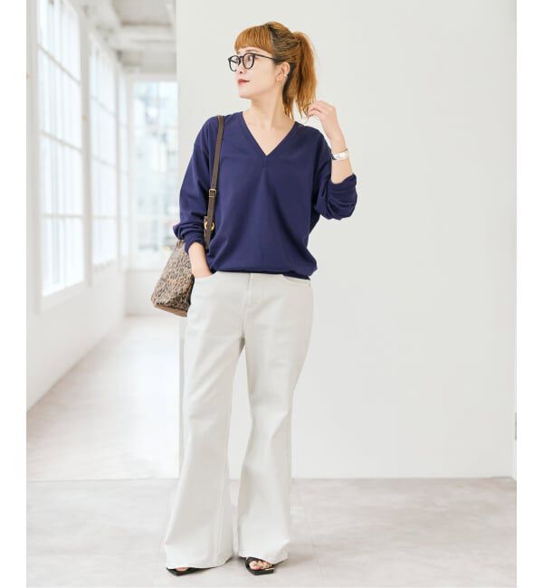 Spick and Span「Emil cotoni Vネックプルオーバー」|ニット・セーター|