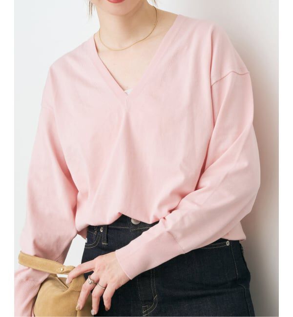 Spick and Span「Emil cotoni Vネックプルオーバー」|ニット・セーター|
