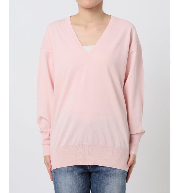 Spick and Span「Emil cotoni Vネックプルオーバー」|ニット・セーター|