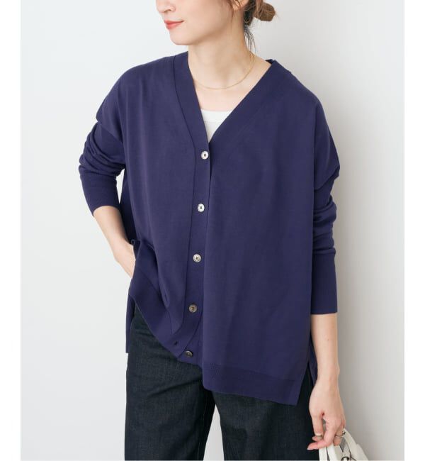 Spick and Span「Emil cotoni Vネックカーディガン」|カーディガン|