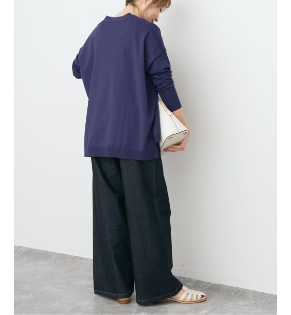 Spick and Span「Emil cotoni Vネックカーディガン」|カーディガン|