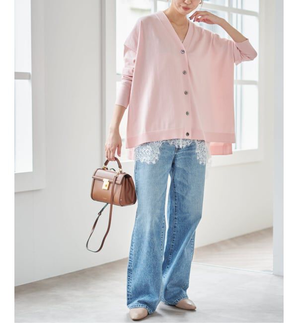 Spick and Span「Emil cotoni Vネックカーディガン」|カーディガン|