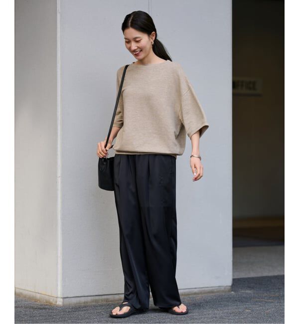 FRAMeWORK「≪WEB先行 / 追加≫LINEN TERRY LOOSEプルオーバー」|Tシャツ・カットソー|