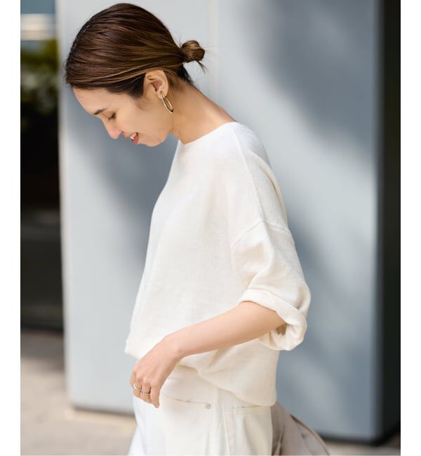 FRAMeWORK「≪WEB先行 / 追加≫LINEN TERRY LOOSEプルオーバー」|Tシャツ・カットソー|