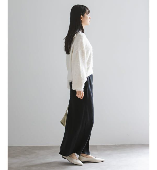 NOBLE「《新色・追加》キュプラサテンナローAラインスカート」|スカート|